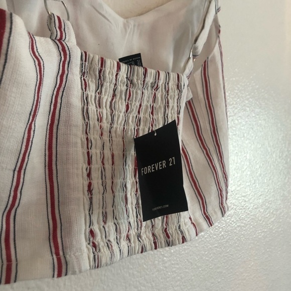 NWT Forever 21 Striped Crop Top - Picture 5 of 7